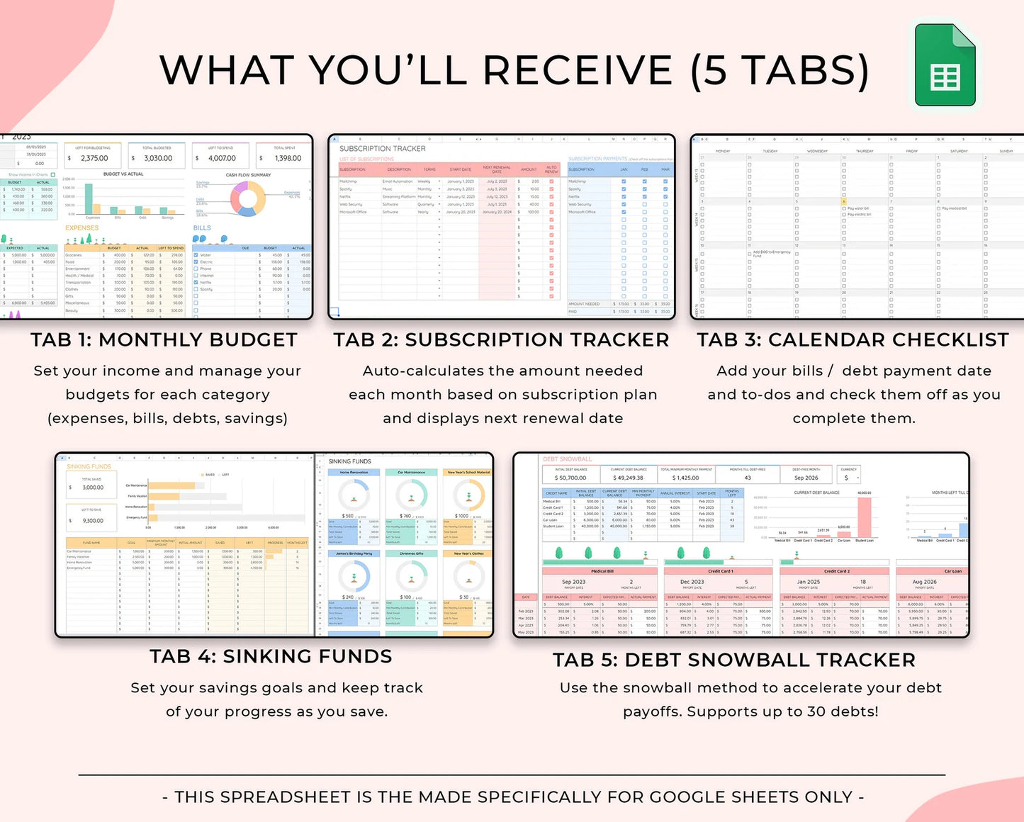 Ultimate Debt Payoff Tracker - For All Types Of Debts