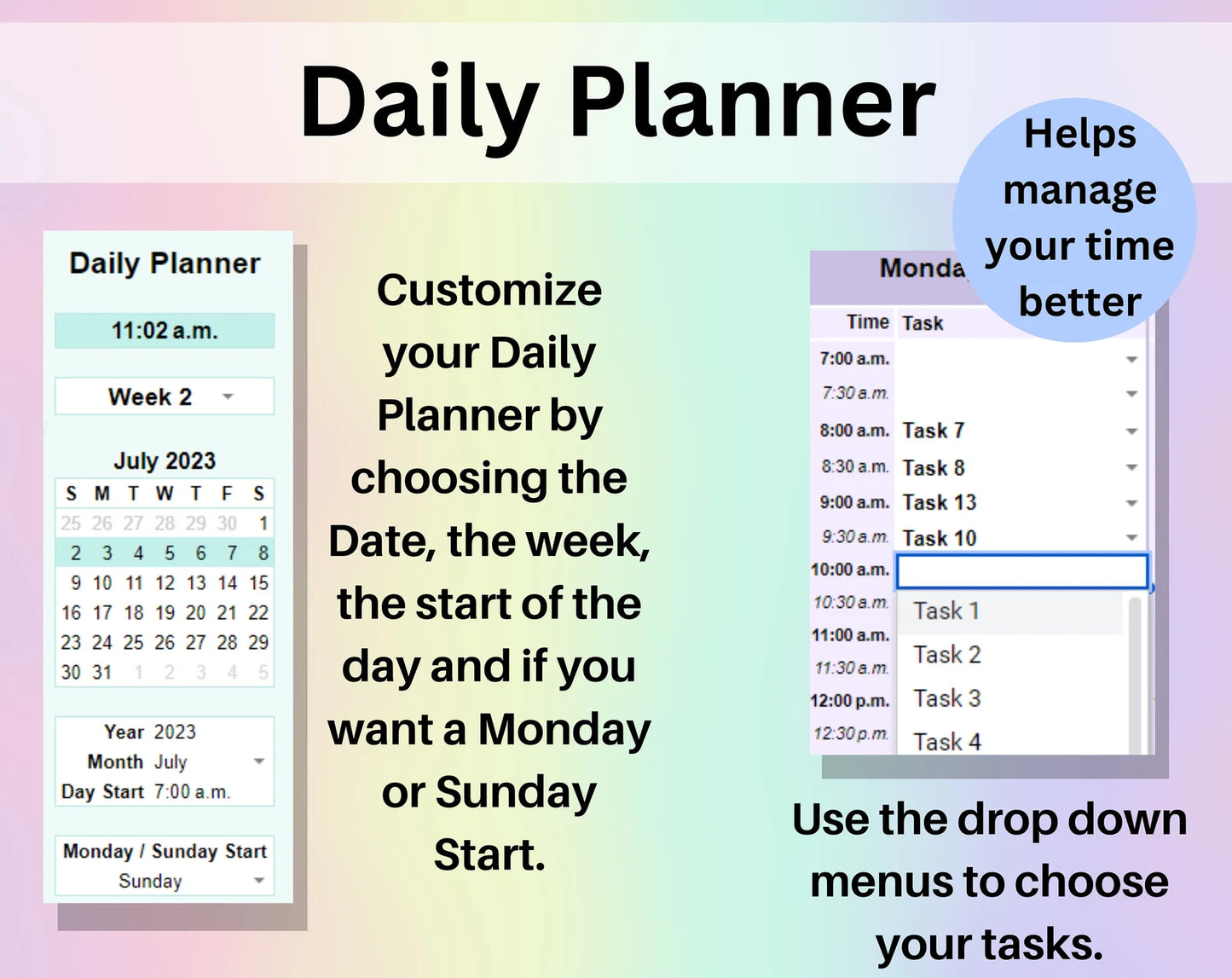 Ultimate To-Do List & Schedule Helper Sheet - For All Day Tasks